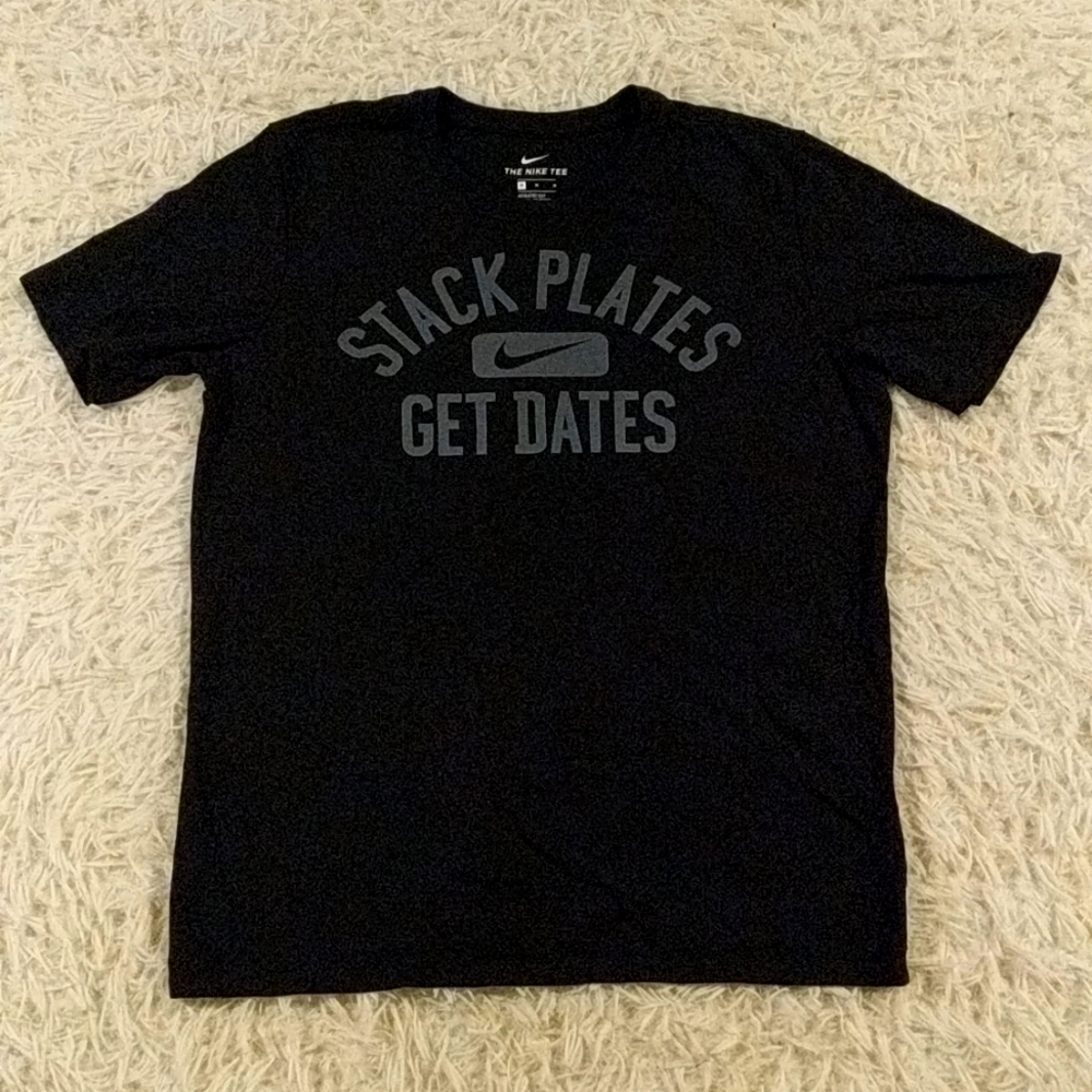 Nike "Stack Plates Get Dates" Graphic Tee